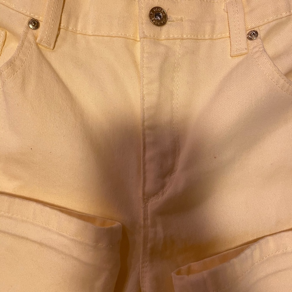 High waisted yellow pant
